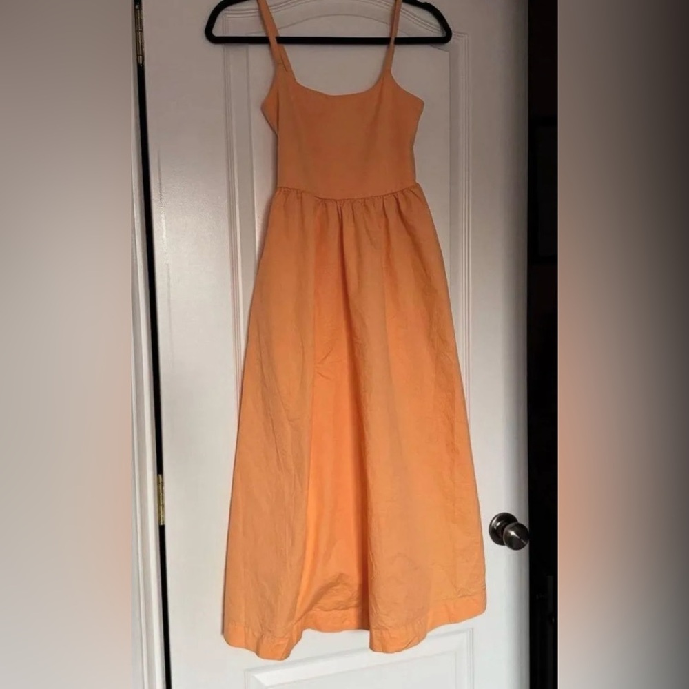 Old Navy Orange Spaghetti Strap Sundress Midi